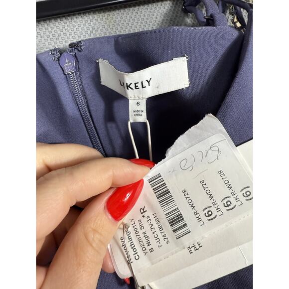 NEW-NWT LIKELY Hank Dress in Nish Purple – Size 6 - Picture 7 of 8